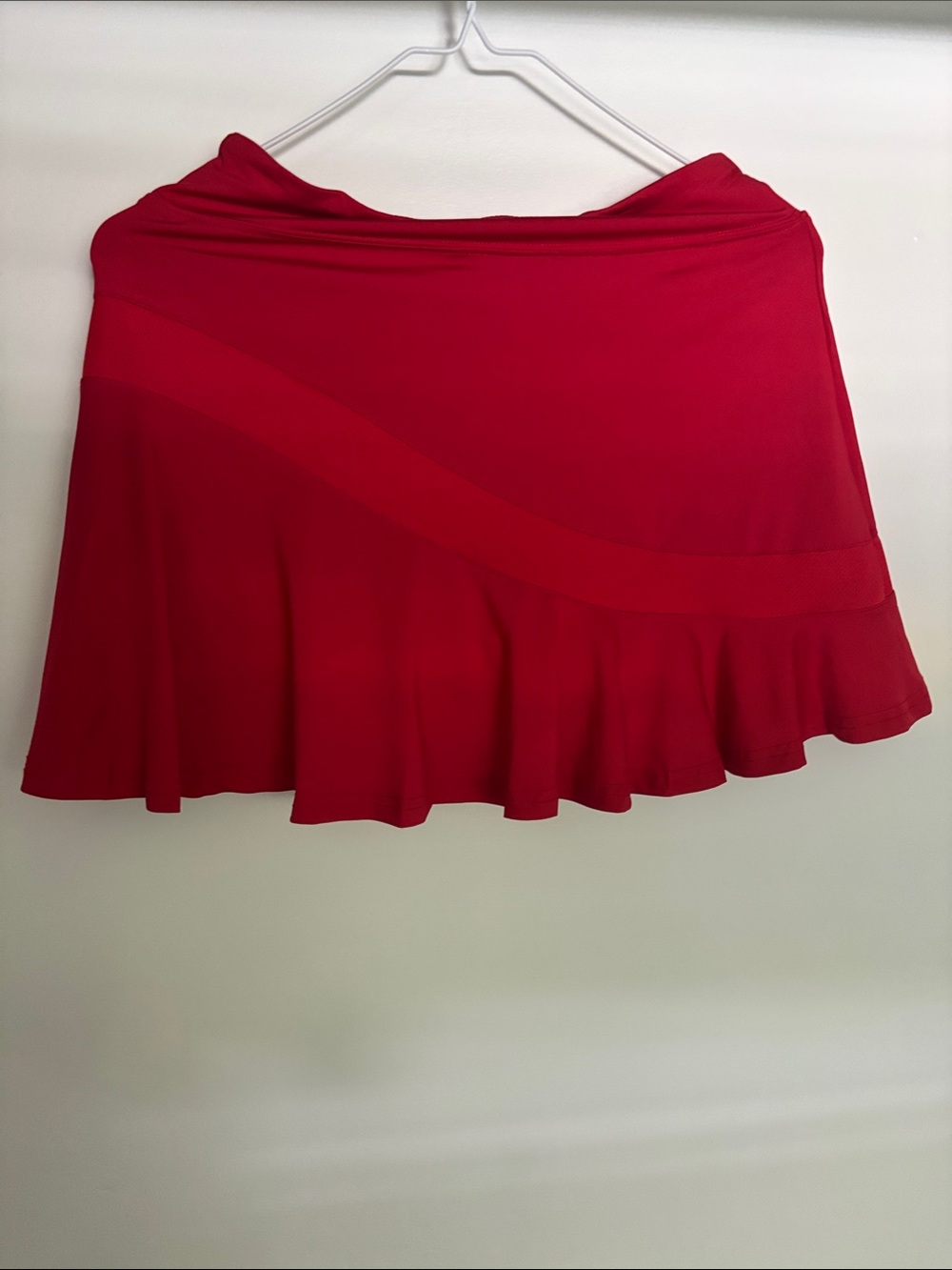 Women’s Red Ruffle Skirt - Picture 4 of 7